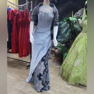 It’s a custom-made address. It’s very nice dress and fabric needs only iron